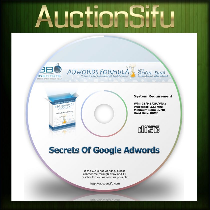 GOOGLE ADWORDS FORMULA AUDIOBOOK AUDIO BOOK  ON CD   