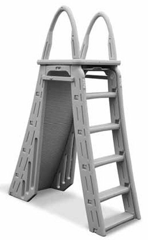   7200 Guard Heavy Duty A Frame Aboveground Swimming Pool Ladder 48 54