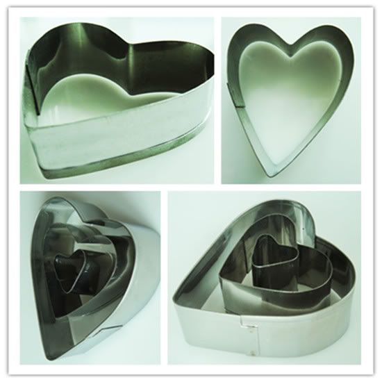 3pcs Heart Shape Molds