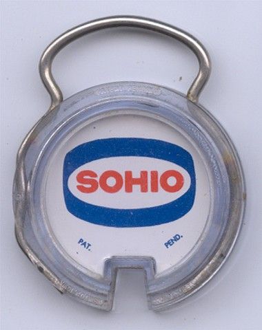 CINCINNATI SOHIO GASOLINE SERVICE STATION KEYCHAIN  