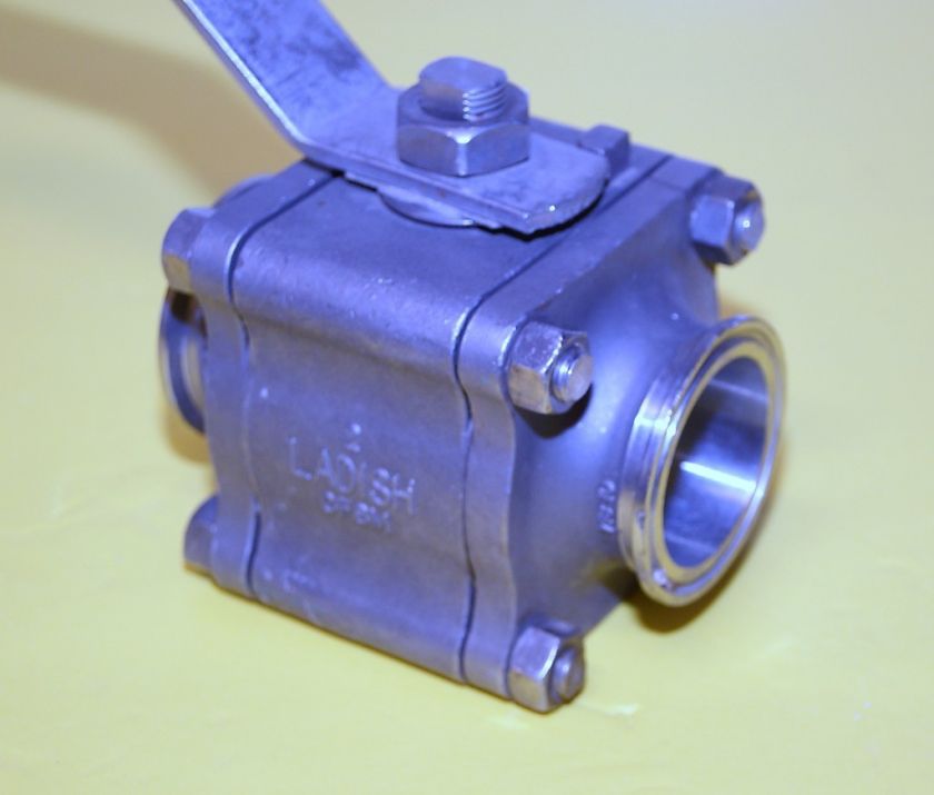 Inch Ladish Ball Valve Tri Clamp Sanitary CF8M Stainless Steel USDA 