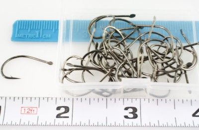 100 PCS Stainless Steel YIDOU Fishing Hooks 8# Flat End  