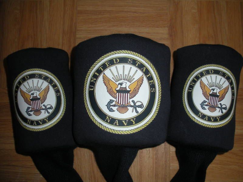 NAVY NAVY NAVY GOLF CLUB HEADCOVERS (set of 3)  