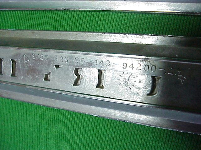 OEM 1968 Plymouth Fury III Chrome Fender Emblem Trim Moulding Set of 2 