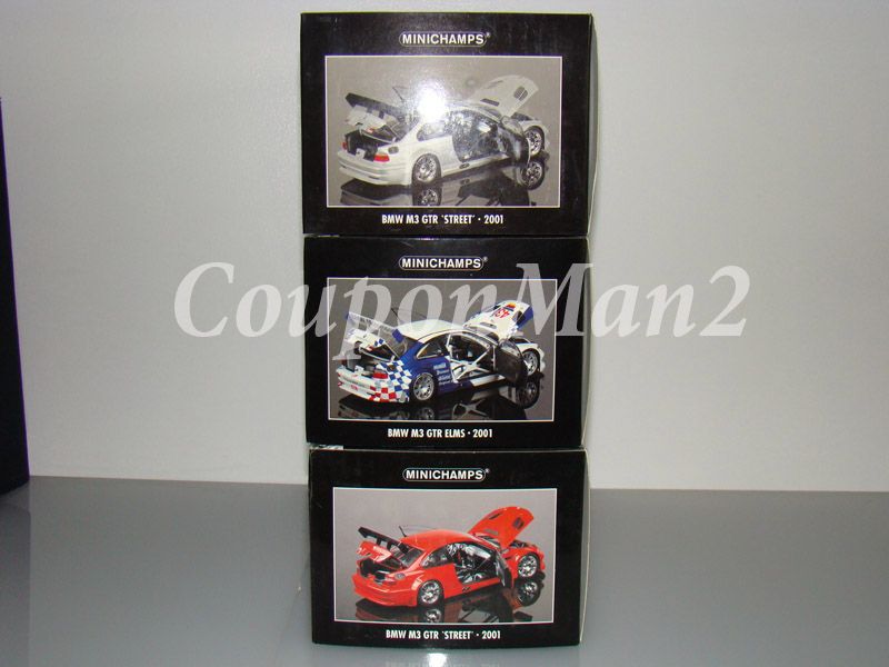 BMW M3 GTR Street 118 Minichamps LIMITED EDITION LOT  