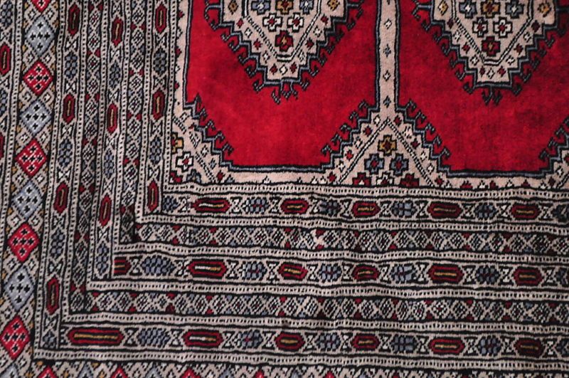 9x12 BOKHARA RUG TRIBAL HANDMADE WOOL BRIGHT RED GRAY  