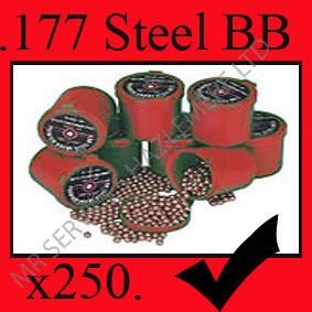 250 x 177 BB PELLETS METAL BBs AIR RIFLE PISTOL 4.5mm  