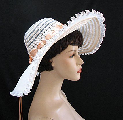 VINTAGE LADIES HAT wide brim SOUTHERN BELL STYLE #1220  