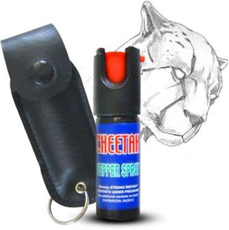 Wholesale Pepper Spray .5 Leather Case Keychain 18% OC  