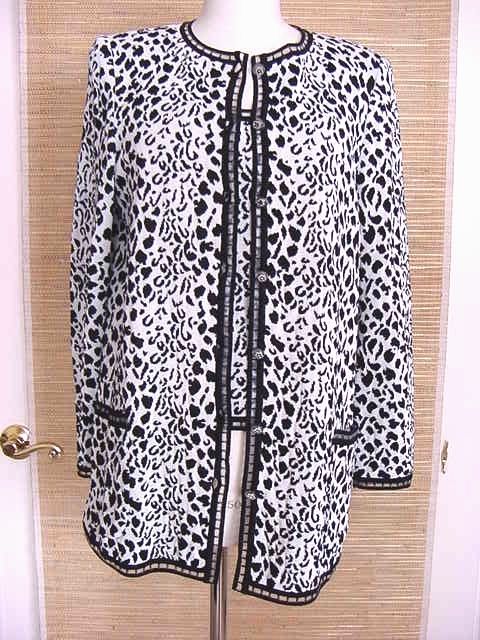 EMANUEL UNGARO Twinset Animal Prnt Fresh NEW XL  