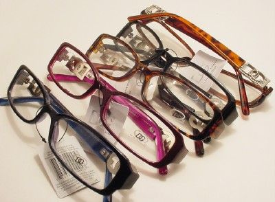   Clear Lens Glasses Optical Quality Frames Logo on Arms CL/387  