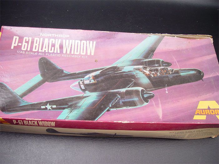 Unassembled Northrop P 61 Black Widow Fighter Plane Kit  