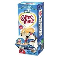 Nestle Liquid Coffee Mate French Vanilla Creamers   50 pk  