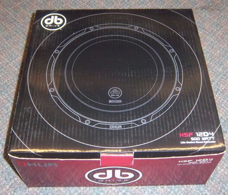 NEW  DB Drive K5F12D4 12 Shallow Mount DVC 4 ohm Sub  