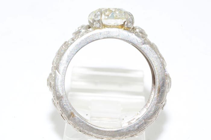 133750 5.22CT ANTIQUE ART DECO EUROPEAN CUT DIAMOND ENGAGEMENT RING 