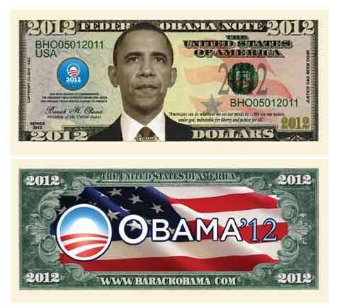 100 pack BARACK OBAMA 2012 COMMEMORATIVE DOLLAR BILLS  