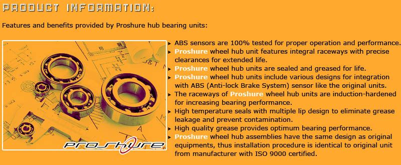 Front Wheel Bearing for Avalanche/Express/Silverado  