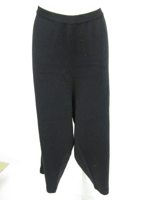 EILEEN FISHER Black Stretch Wool Pants Slacks Sz 3X P  