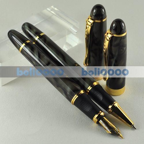 FOUNTAIN PEN ROLLER BALL PEN JINHAO X450 GRAY 2PCS J239  