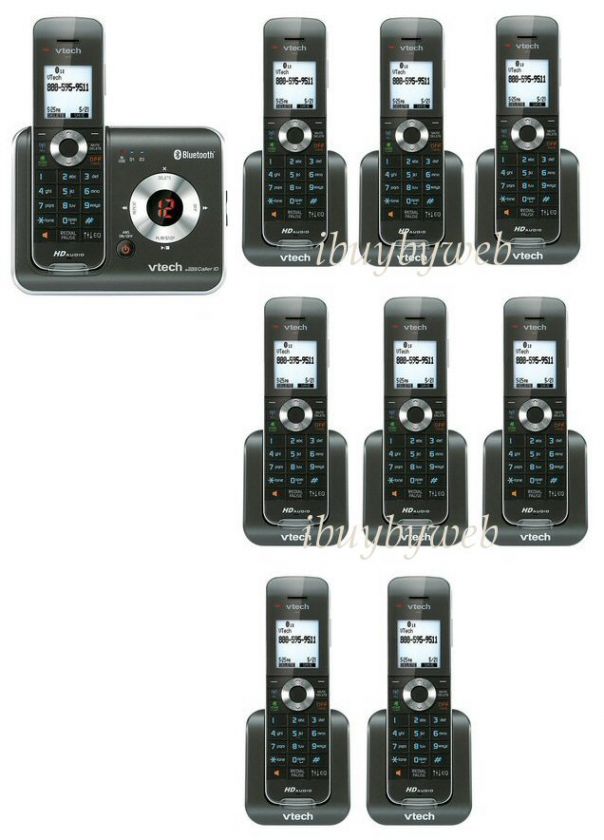 Vtech DS6421 3 DECT 6.0 Bluetooth 9 Cordless Phones  