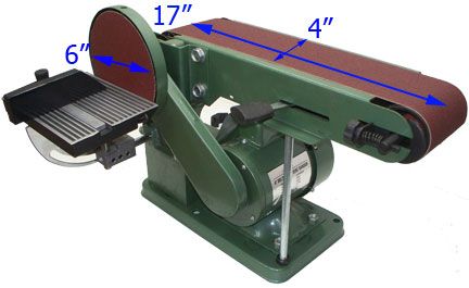 Heavy Duty 4 x 6 Belt Disc Sander Table Bench  