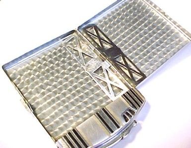 Vintage RONSON Cigarette Case & Lighter Combo ~ In good cosmetic 