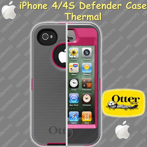   Defender Case for Apple iPhone 4 4S Glacier White Gunmetal Grey  