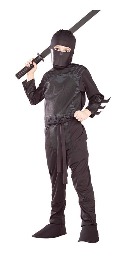 Batman Begins Movie Ninja Warrior Black Child Costume  