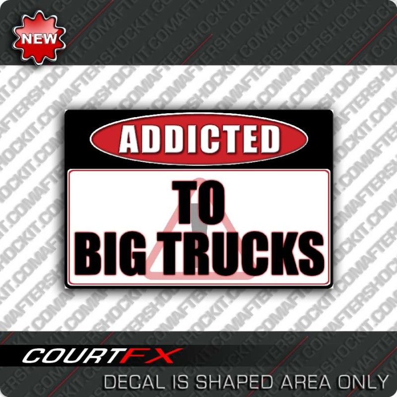 Big Truck 4x4 Warning Sticker Lift Skyjacker Decal  