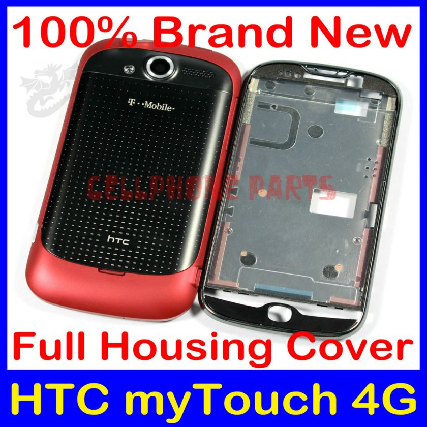 Full Housing Cases Cover Replacement For HTC myTouch 4G Red  