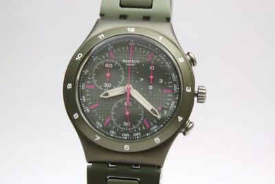   Chronograph Green Coat Aluminum Band StopWatch 40mm YCM4002AG  