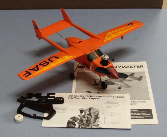 Cox 4070 E Z Flyer Skymaster Assembled Control Line Airplane  