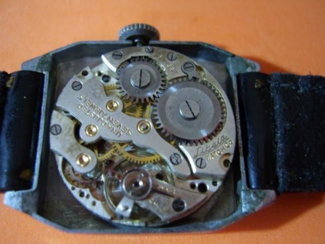 EXTREMELY RARE 1930S LIBELA JUMP HOUR MANUAL 7 JEWELS  