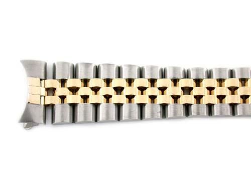 MENS 14K/SS JUBILEE WATCH BAND FOR ROLEX 17MM MIDSIZE  