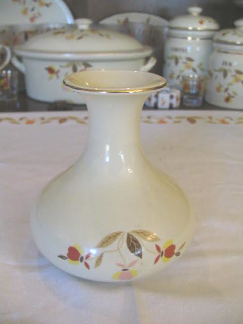 HALL JEWEL TEA AUTUMN LEAF EDGEWATER VASE *MINT*  