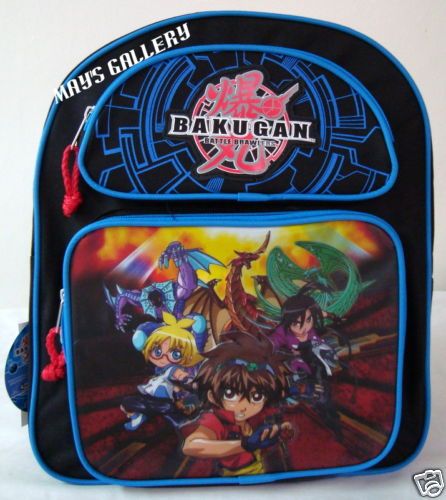 Bakugan Medium BackPack School Bag Tote 12 x 14 NWT  