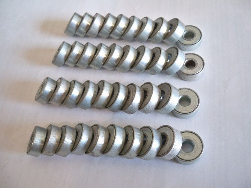 UNIDENTIFIED 40 CONVEYOR ROLLERS SMALL BEARINGS BEARING  