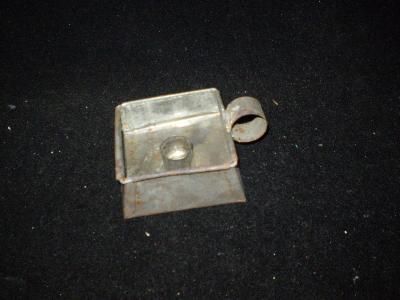 Metal, Tin, Square, Finger, Single, Candle Holder  