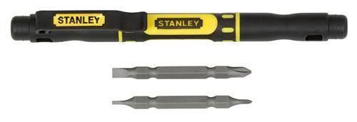 Stanley 4 in 1 Pocket Screwdriver Magnetic Bits  66 344  