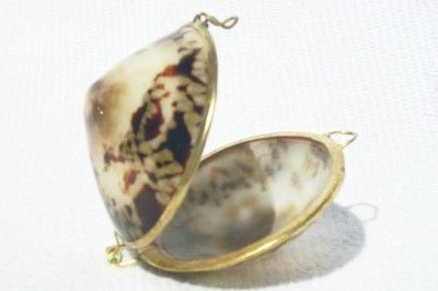 Hai Ge Ke Clam Shell Locket Seashell Box Pendant  