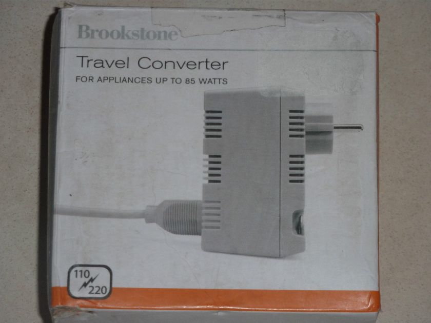 BROOKSTONE TRAVEL CONVERTER NIP  