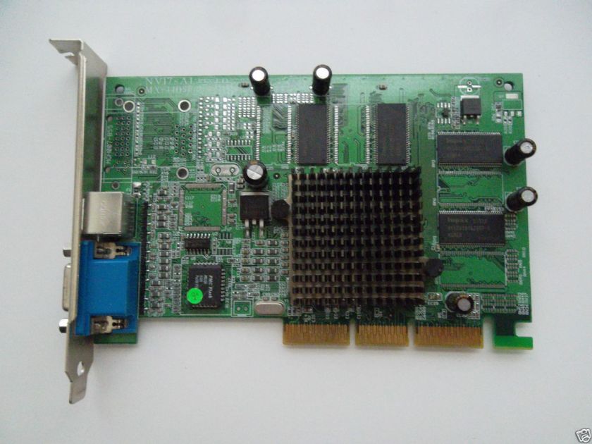   Geforce4 MX 440 SE 64MB DDR SDRAM VGA TV Out AGP NV17 Video Card