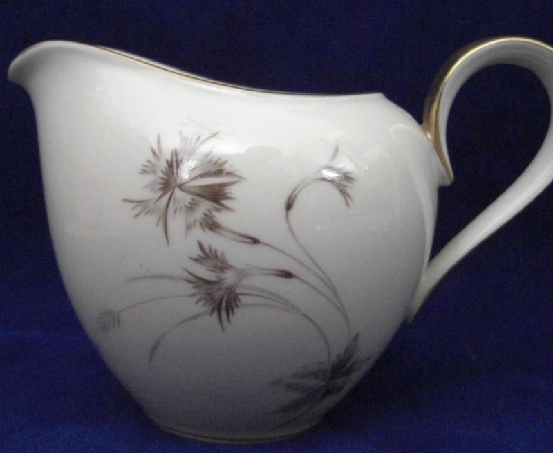 Heinrich H & C Sepia Gold Bavarian China Creamer  