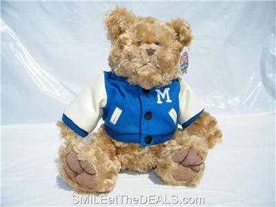 UNIVERSITY of MICHIGAN TEDDY BEAR W/ VARSITY JACKET  