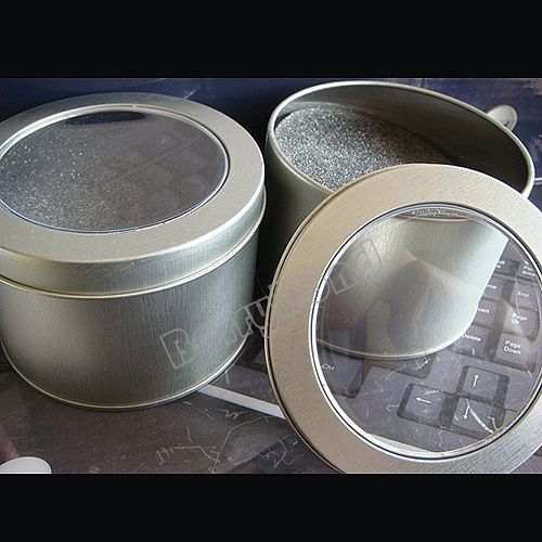 UNISEX STAINLESS TRANSPARENT CYLINDER WATCH GIFT BOX NEW  