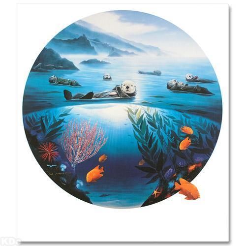 WYLAND SEA OTTERS S/N NEW LIMITED EDITION LITHOGRAPH W/COA  