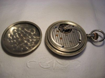 NEW YORK STANDARD POCKET WATCH, STEM SET & WIND w/SECOND HAND, NEEDS 