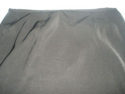 BLACKER black skirt knee length size 16 lined dressy  