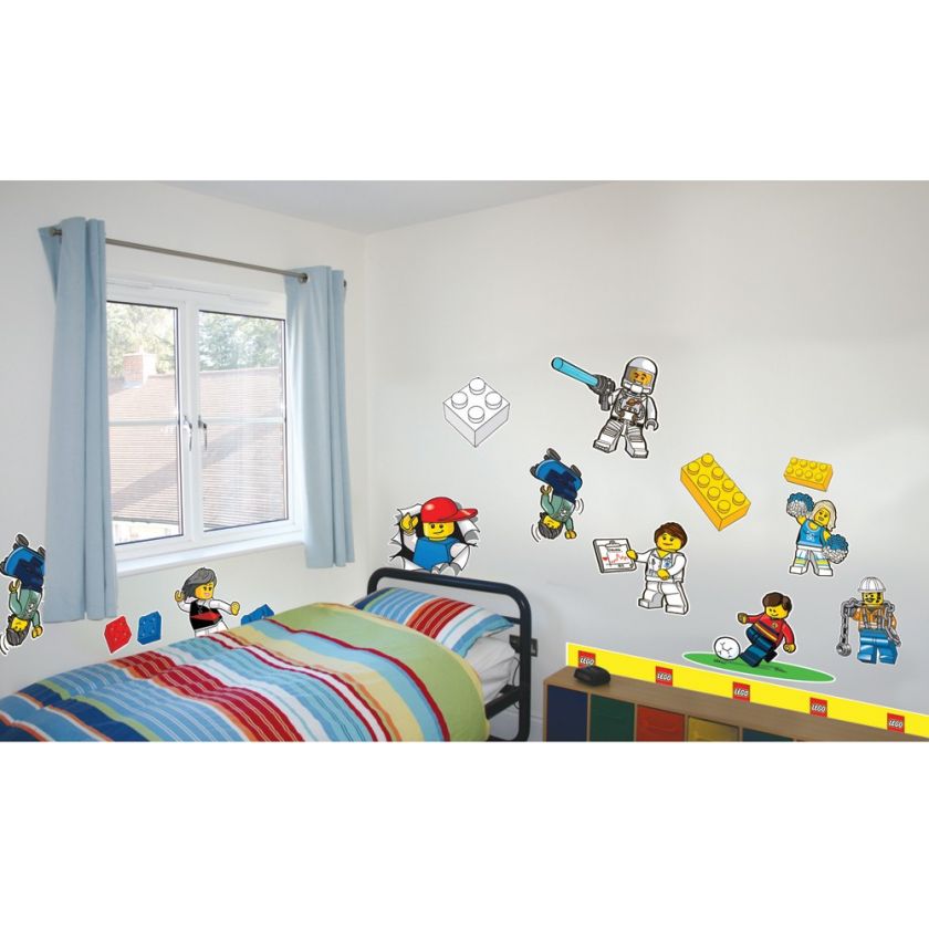 LEGO CLASSIC WALL STICKERS OFFICIAL NEW 25+ PIECES ROOM DECOR  