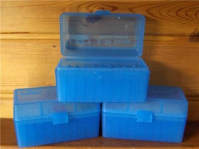 CASE GUARD 50 RND RIFLE MEDIUM AMMO BOXES FLIP TOP 3 B  